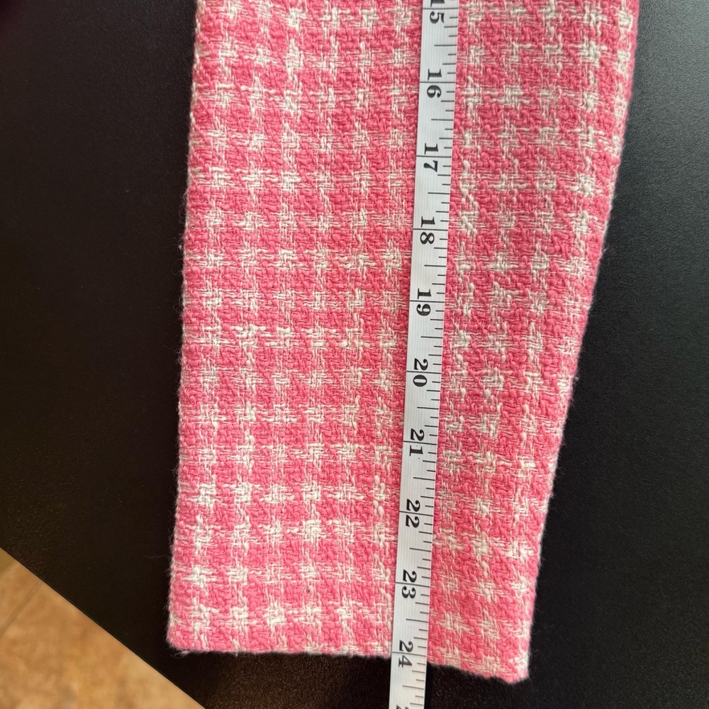 J. Crew Tweed Patch Pocket Lady Jacket, Size 8, Bubblegum Pink and White - Picture 10 of 10